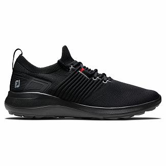 Men's Footjoy Flex XP Spikeless Golf Shoes Black NZ-325364